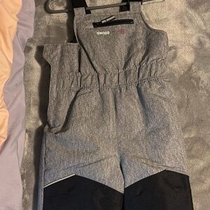 Gray and Black snowsuit